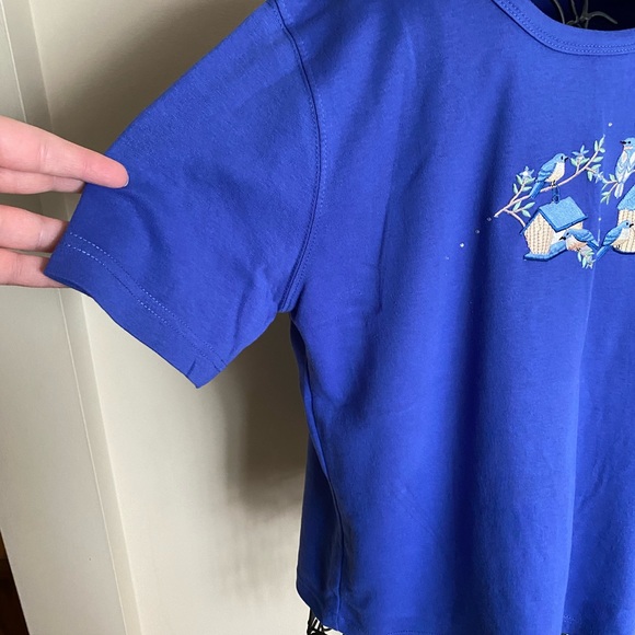 Shipshe Women’s Knit Shirt W/ Birds Size Large - Picture 2 of 5